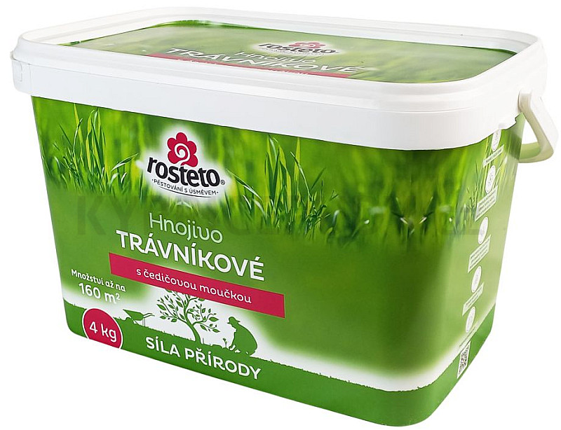 Hnojivo Rosteto s čedičovou moučkou - trávníkové 4 kg