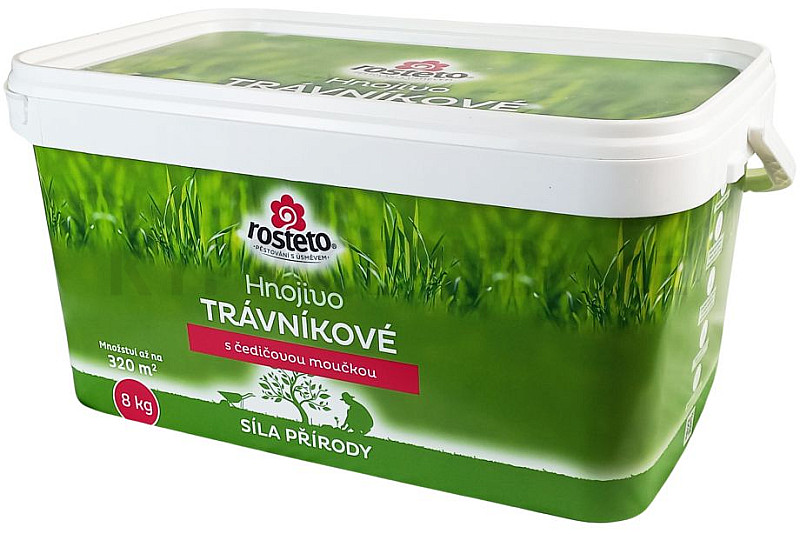 Hnojivo Rosteto s čedičovou moučkou - trávníkové 8 kg